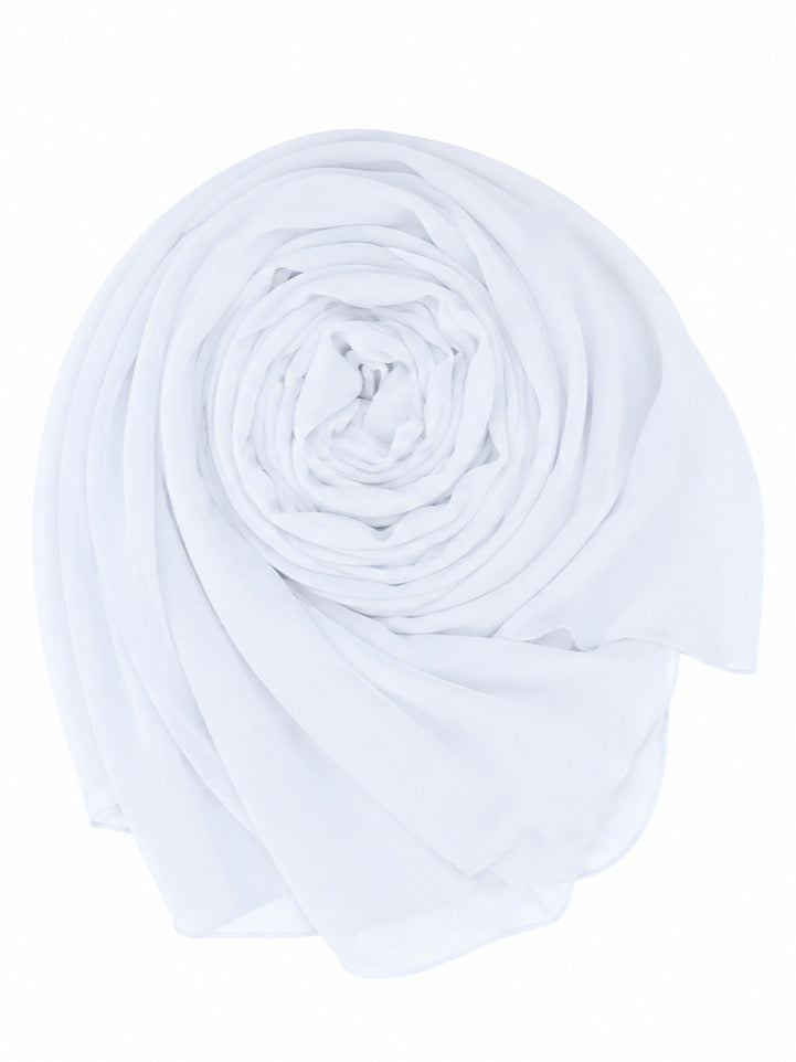 Bluish White Georgette Hijab - Shade 2