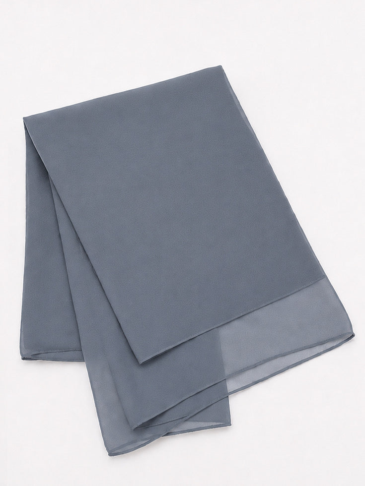 Slate Gray Georgette Hijab - Shade 73