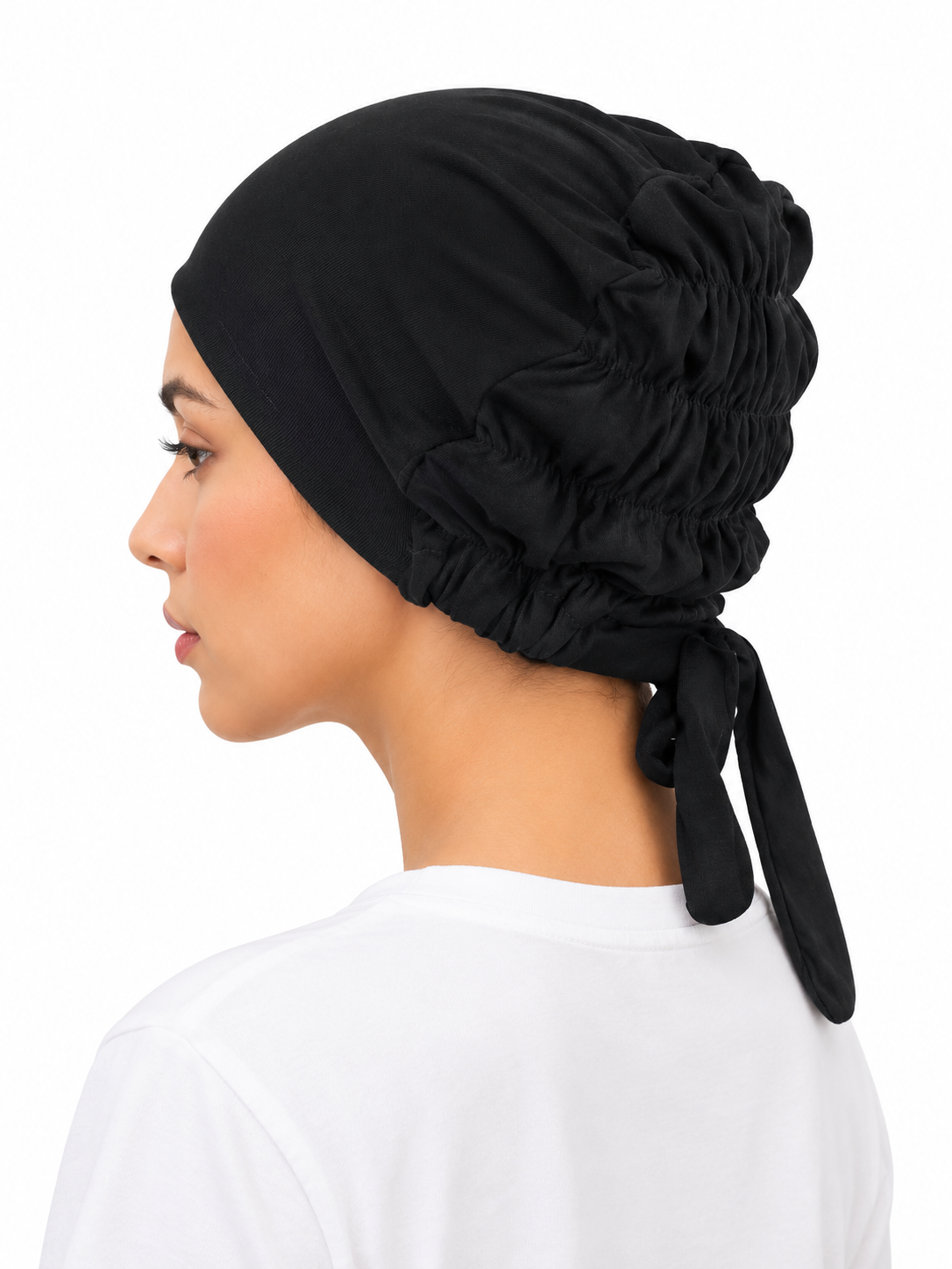Pleated Cap – Black