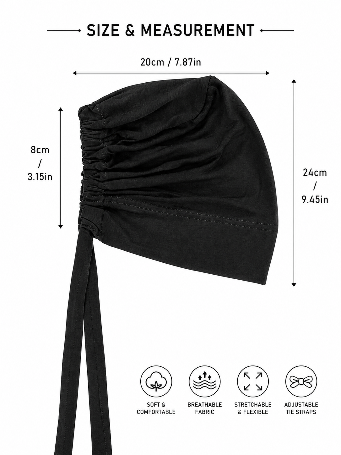 Turban Cap - Black