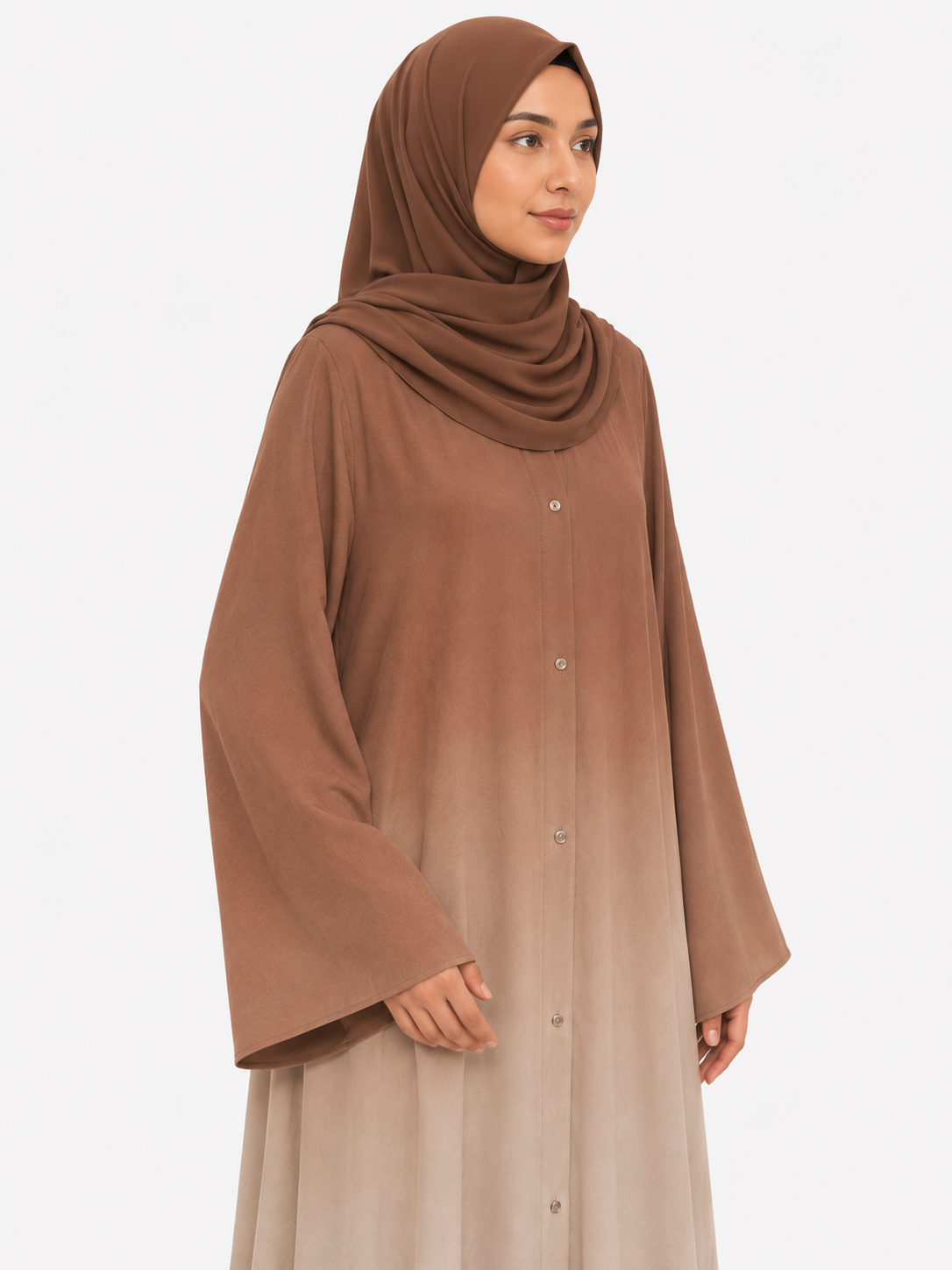 Fusion Abaya - Brown