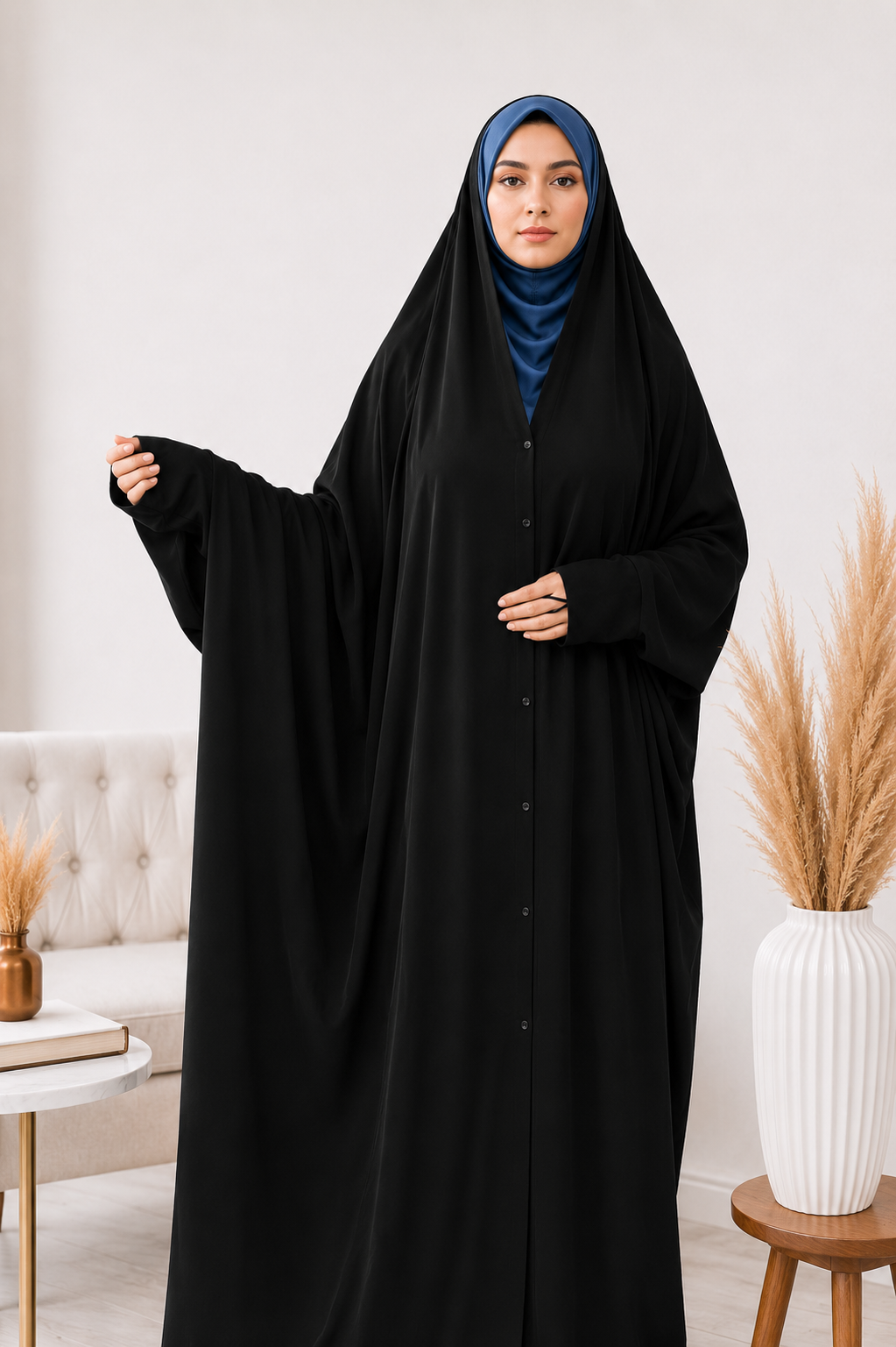 Irani Sleeves Chadar With Buttons