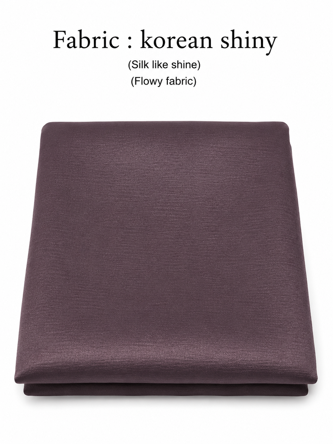 Korean Shiny Nida Abaya - Dusky Purple