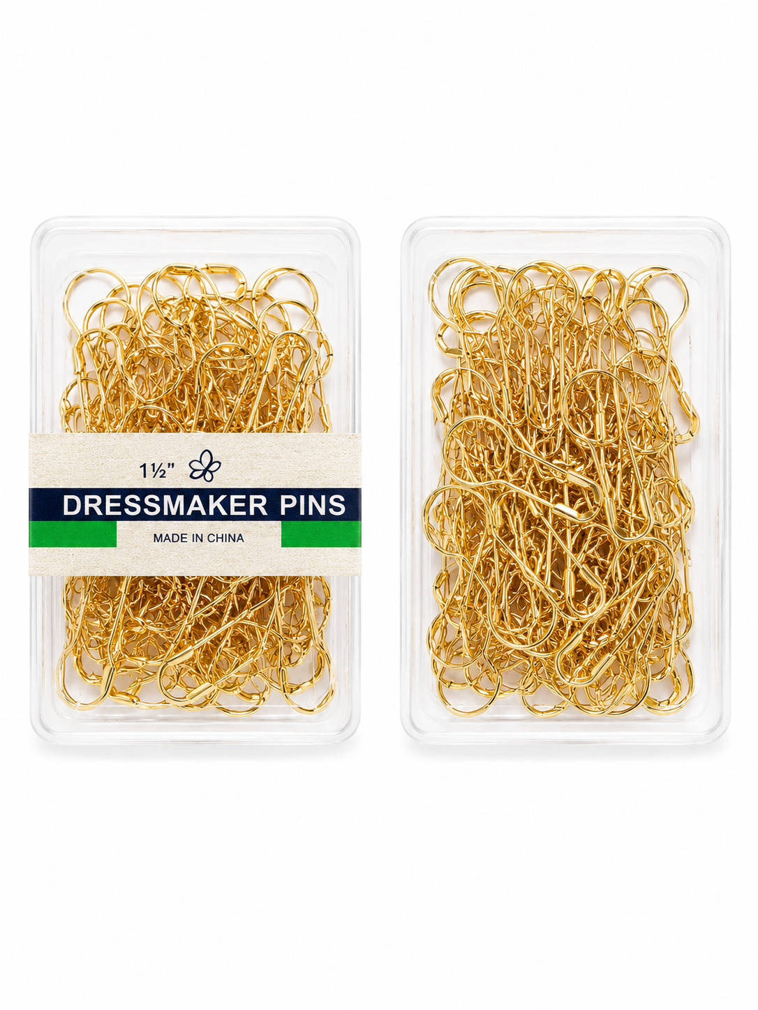 No Snag Pin Box - Golden 100 Pins