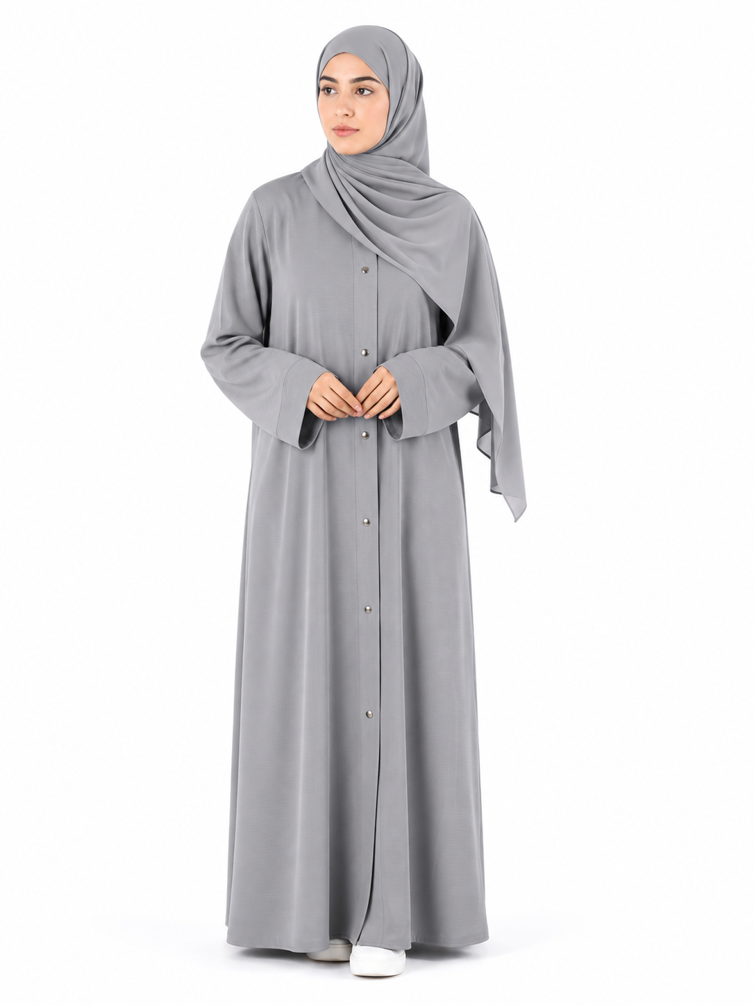 Zoom Nida Abaya - Grey