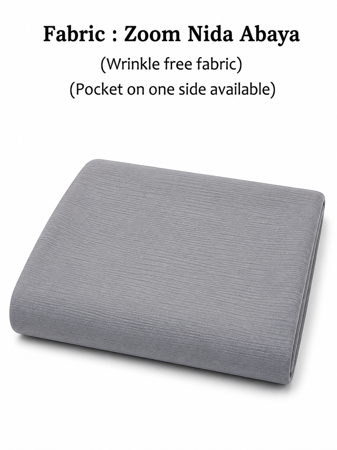 Zoom Nida Abaya - Grey