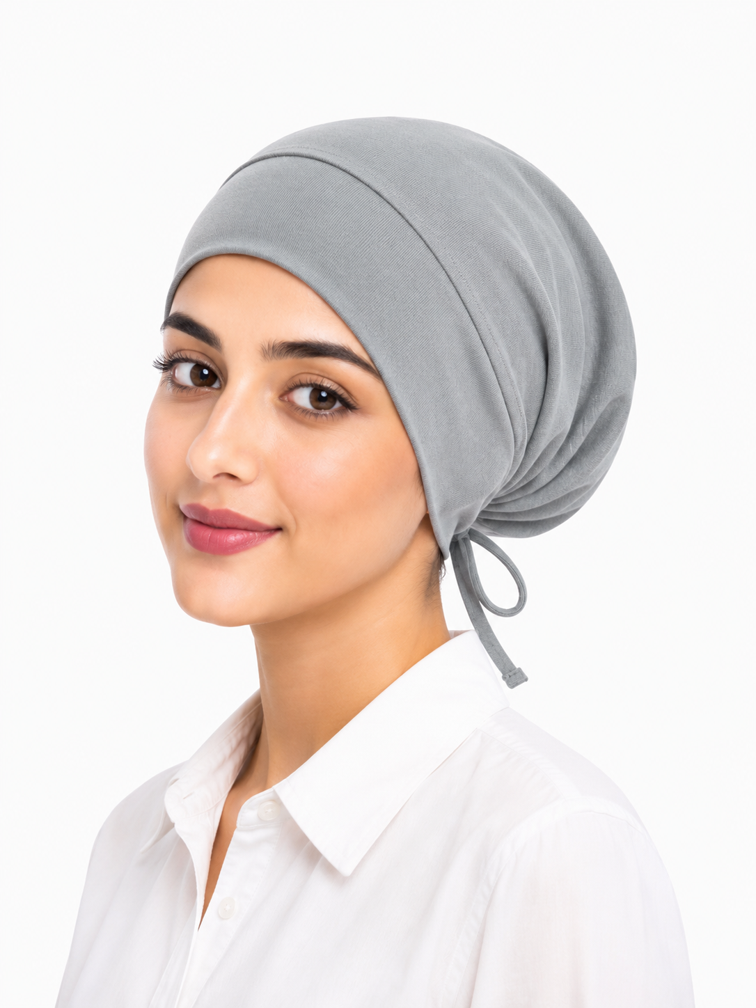Turban Cap - Light Grey