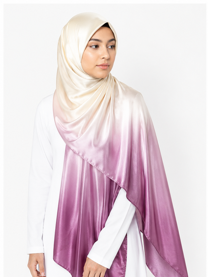 Mauve Bloom - Ombre Silk