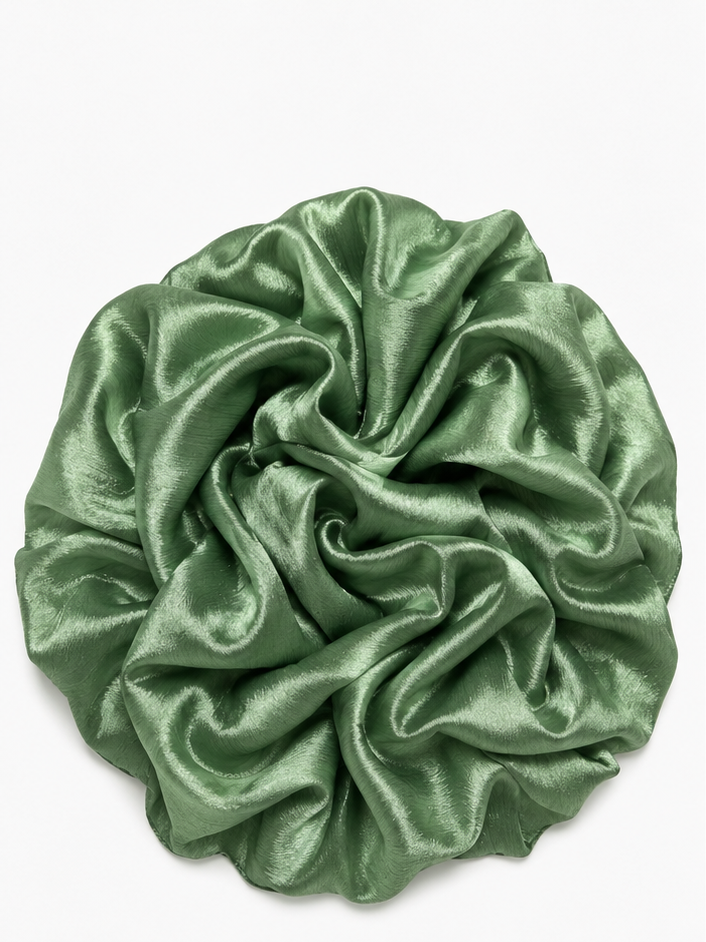 Crinkle Silk Hijab – Mint Green