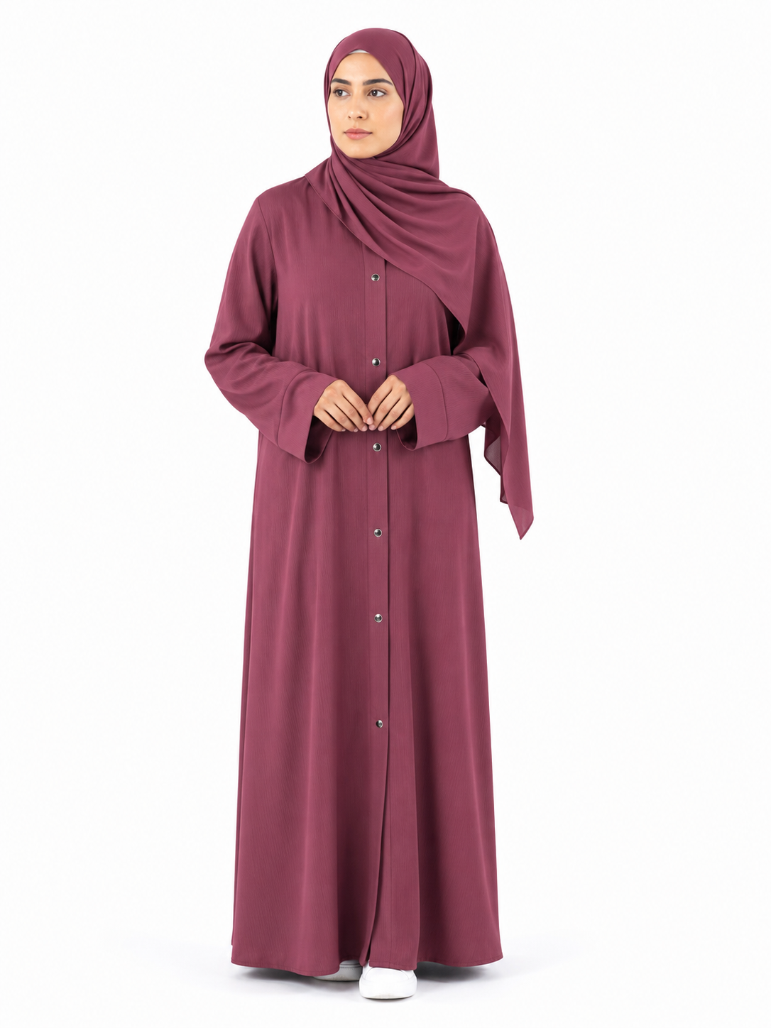 Zoom Nida Abaya - Pink