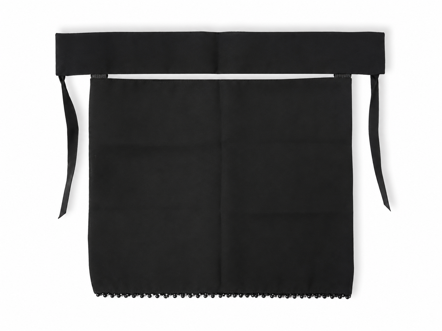 Single Beaded Saudi Niqab - Black