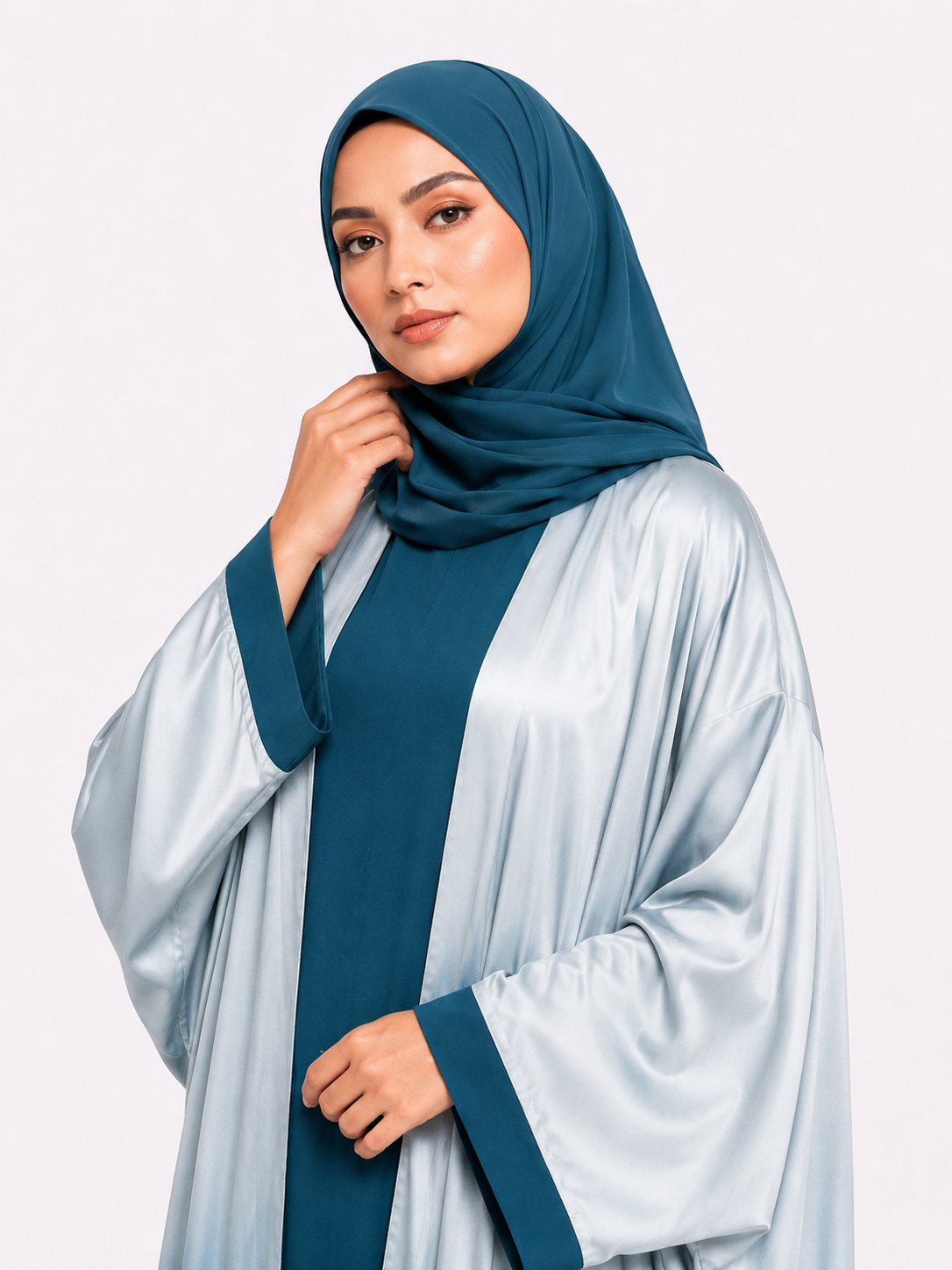 Ombre Baggy Abaya - Teal