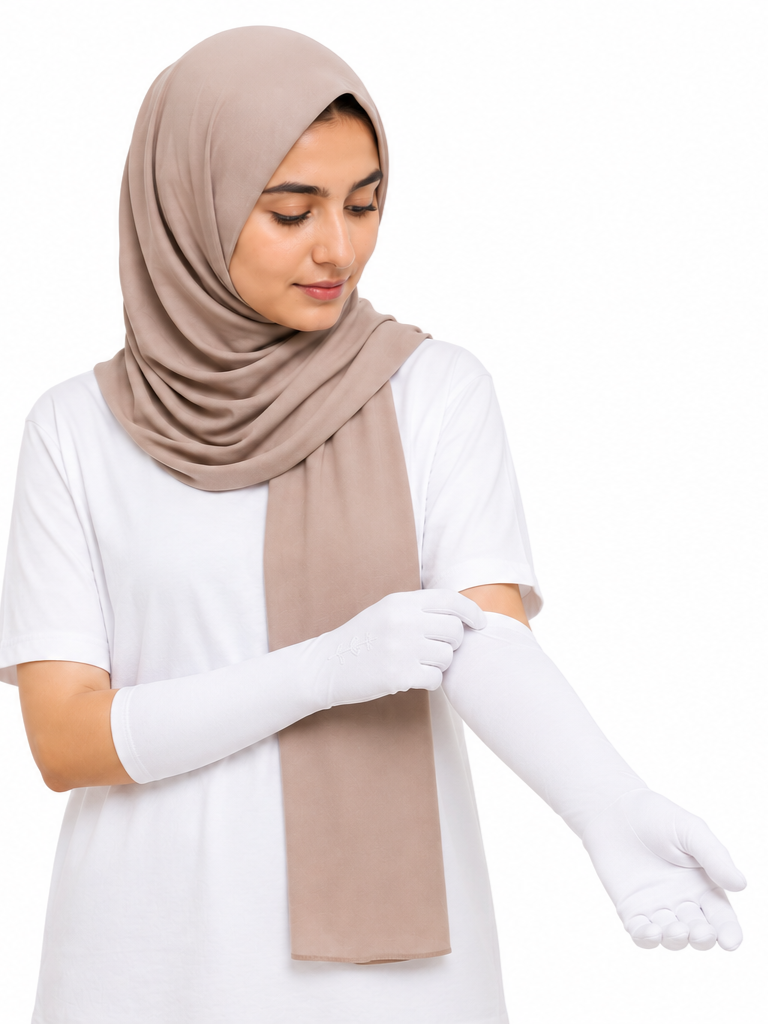 Plain Gloves - White
