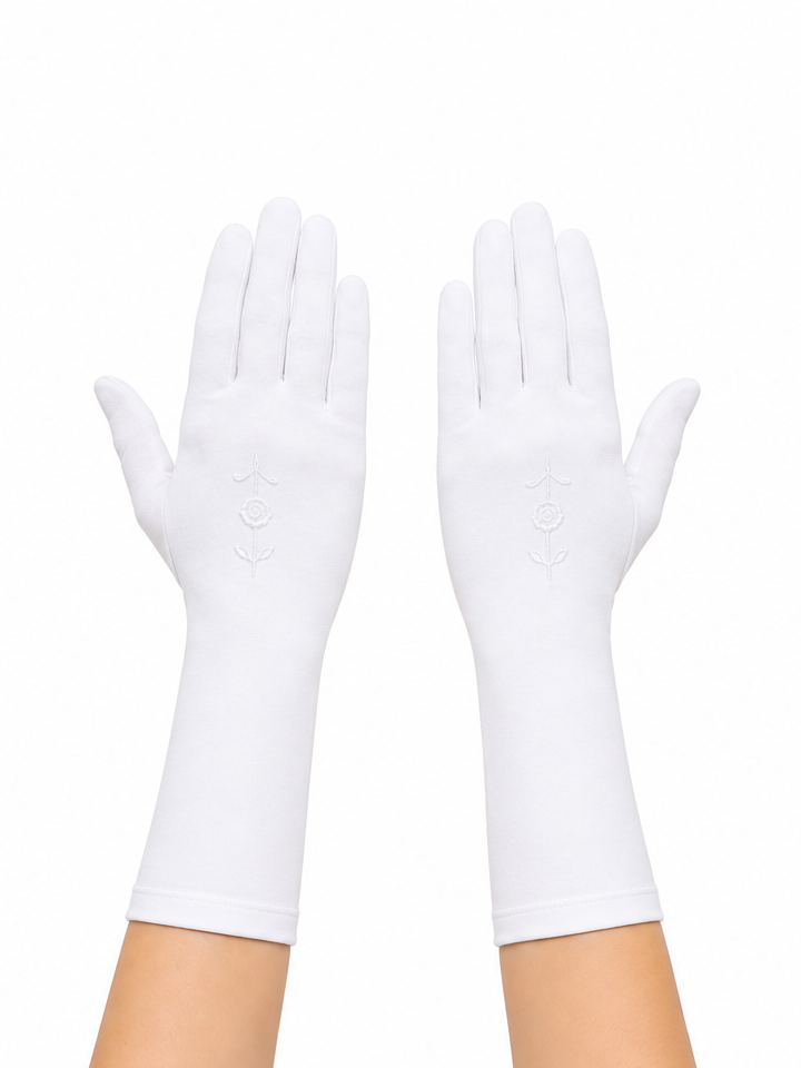 Plain Gloves - White
