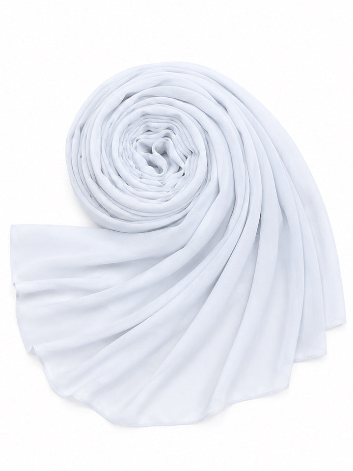 Bluish White Georgette Hijab - Shade 2