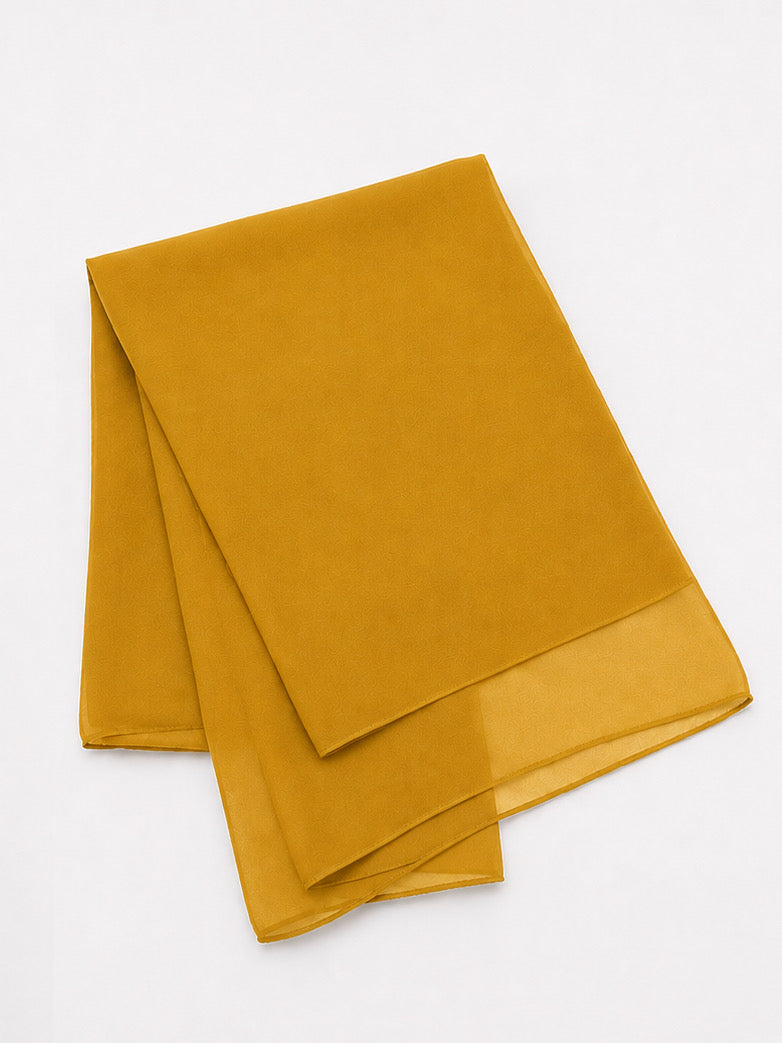 Mustard Georgette Hijab - Shade 15