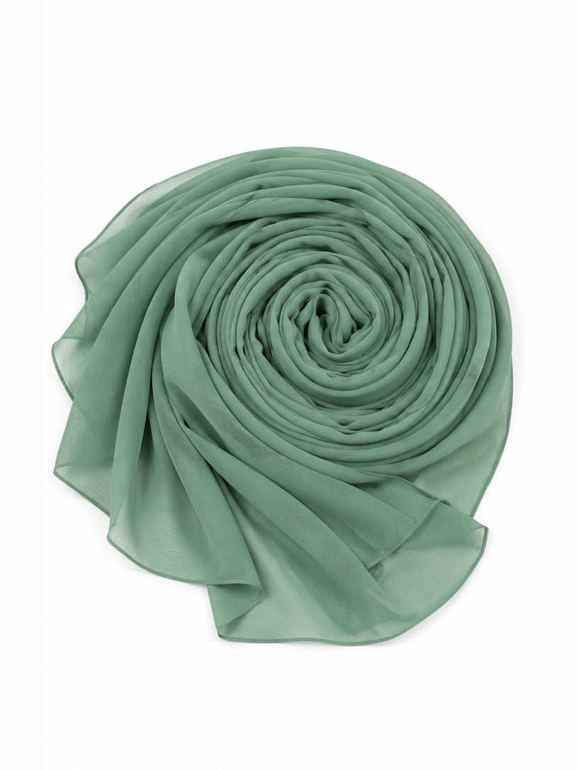 Mint Green Georgette Hijab - Shade 68