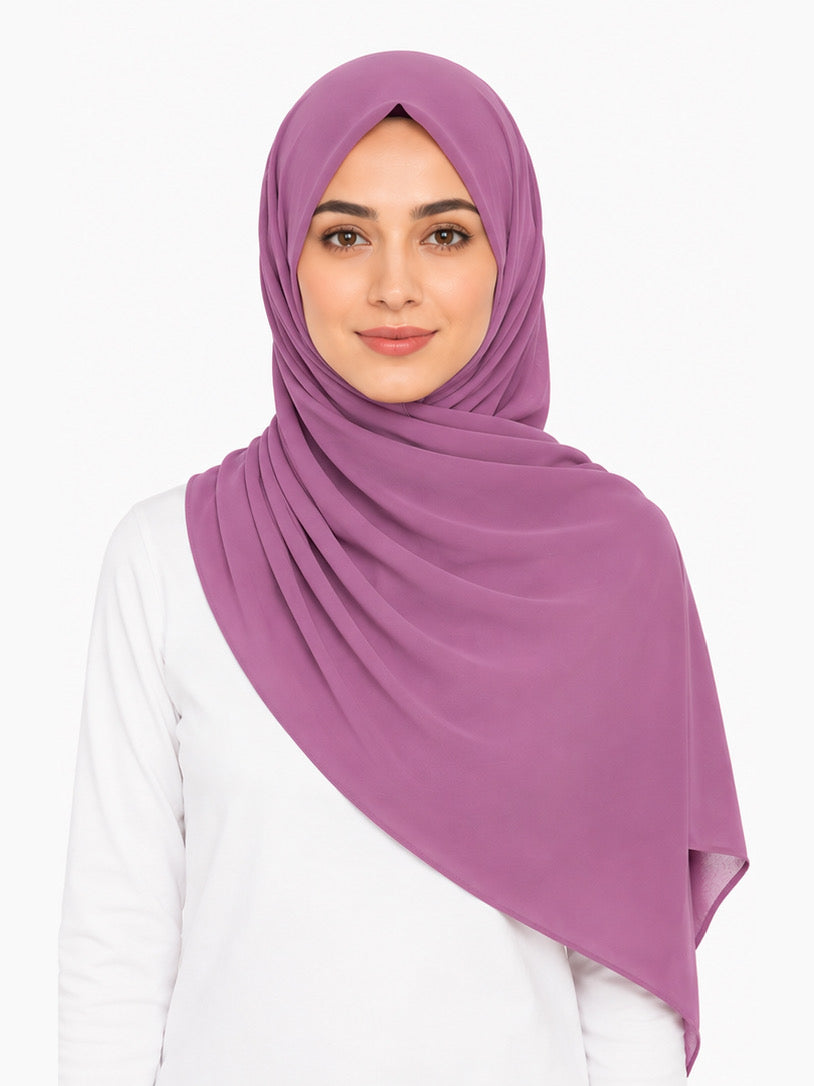 Sunset Purple Georgette Hijab - Shade 22