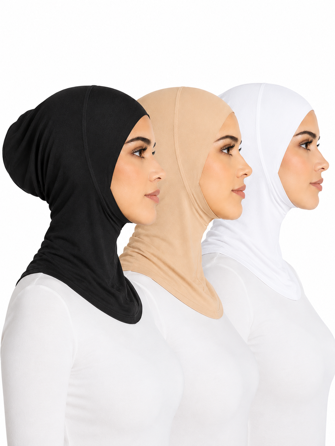 DEAL - Black/White/Skin - Ninja Caps