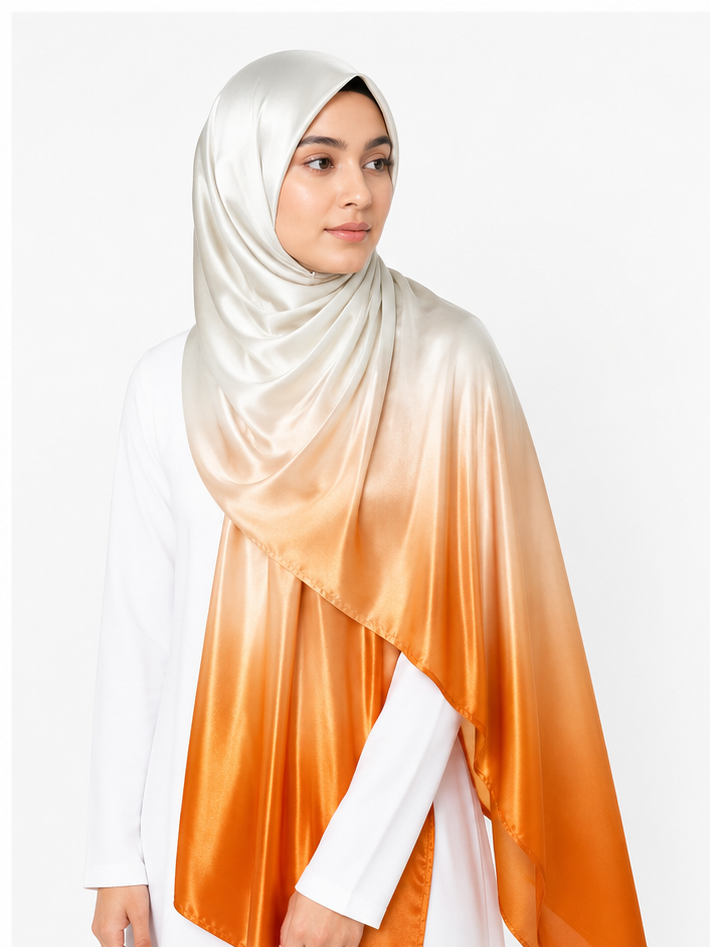 Apricot Glow - Ombre Silk