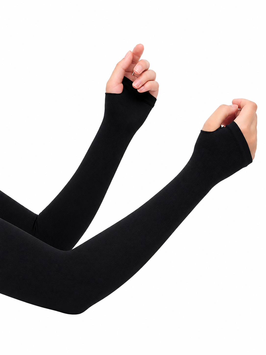 Imported Thumb Hole Sleeves - Black