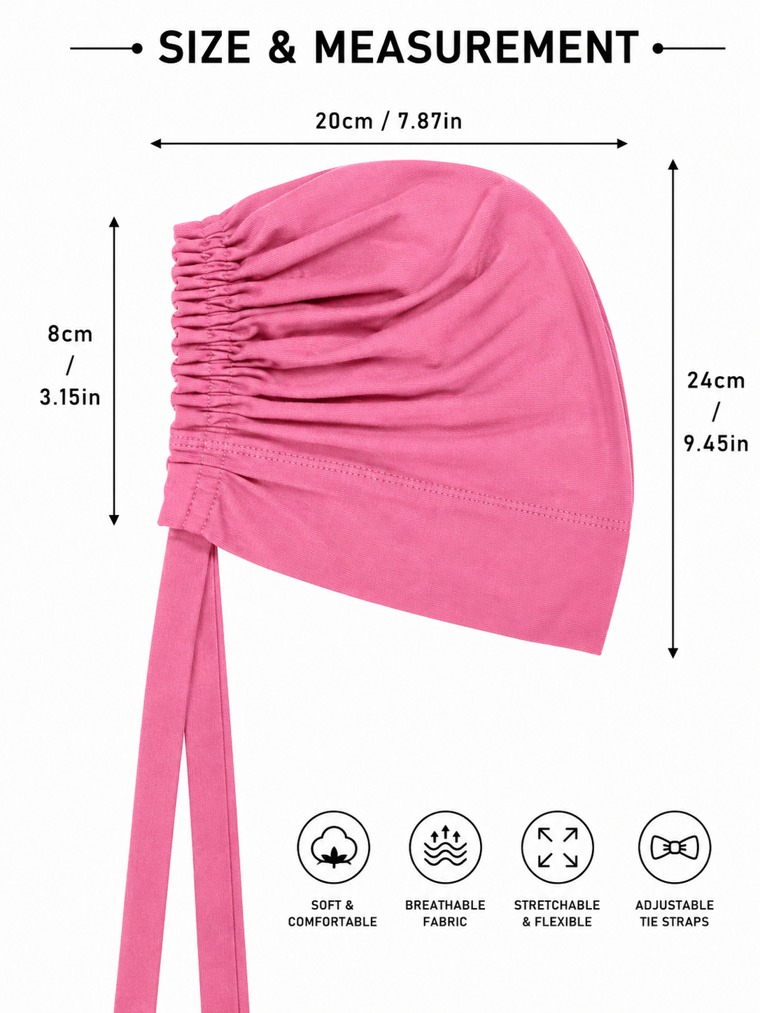 Turban Cap - Blush Pink