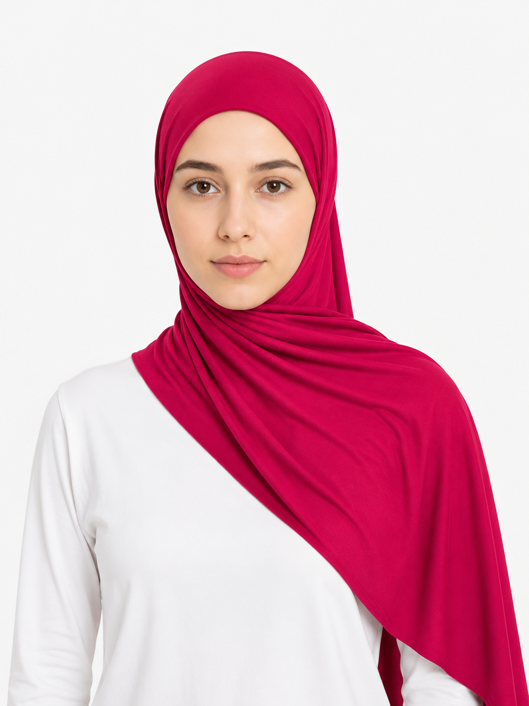 Jersey Hijab - Bright Pink