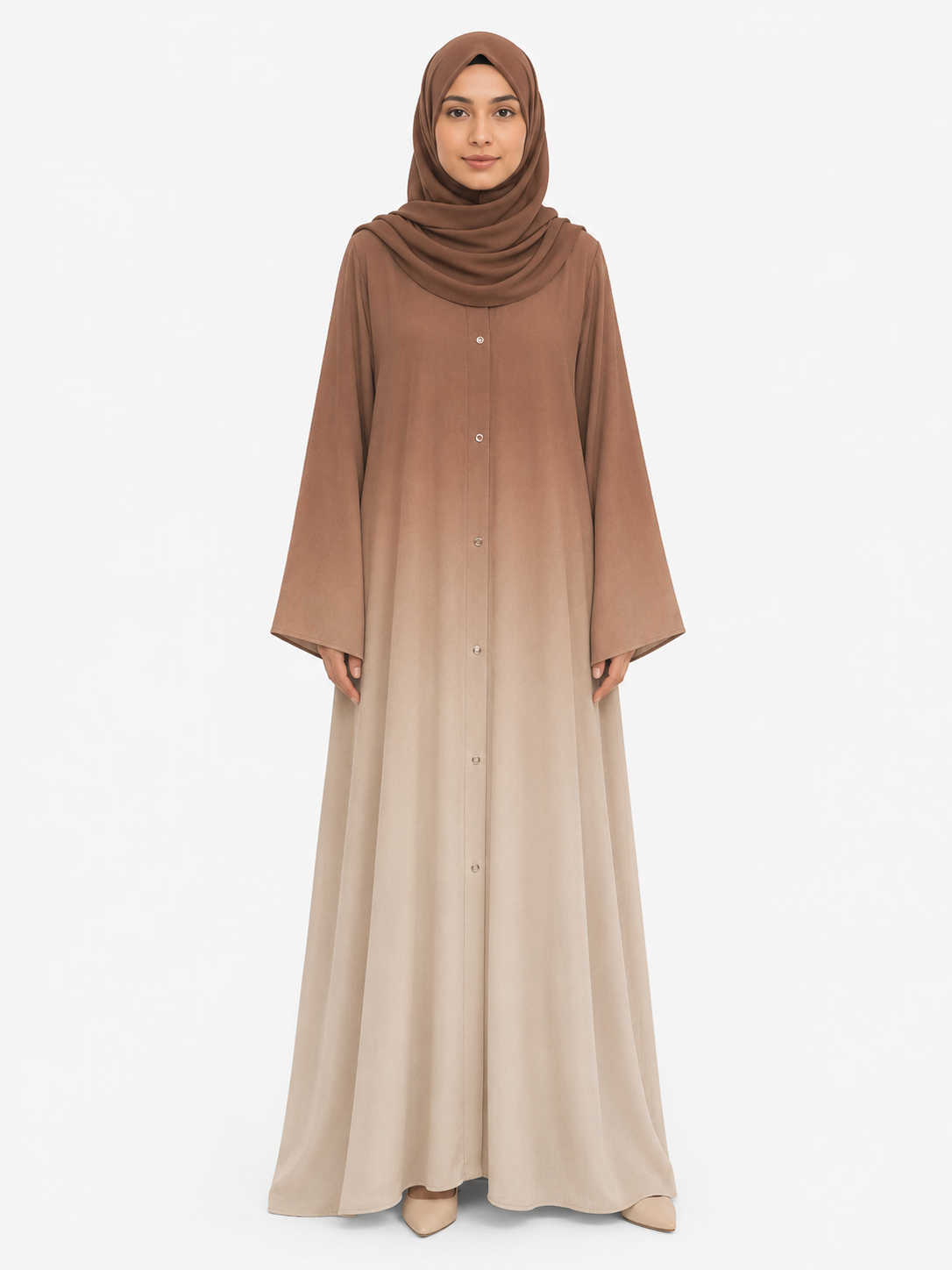 Fusion Abaya - Brown
