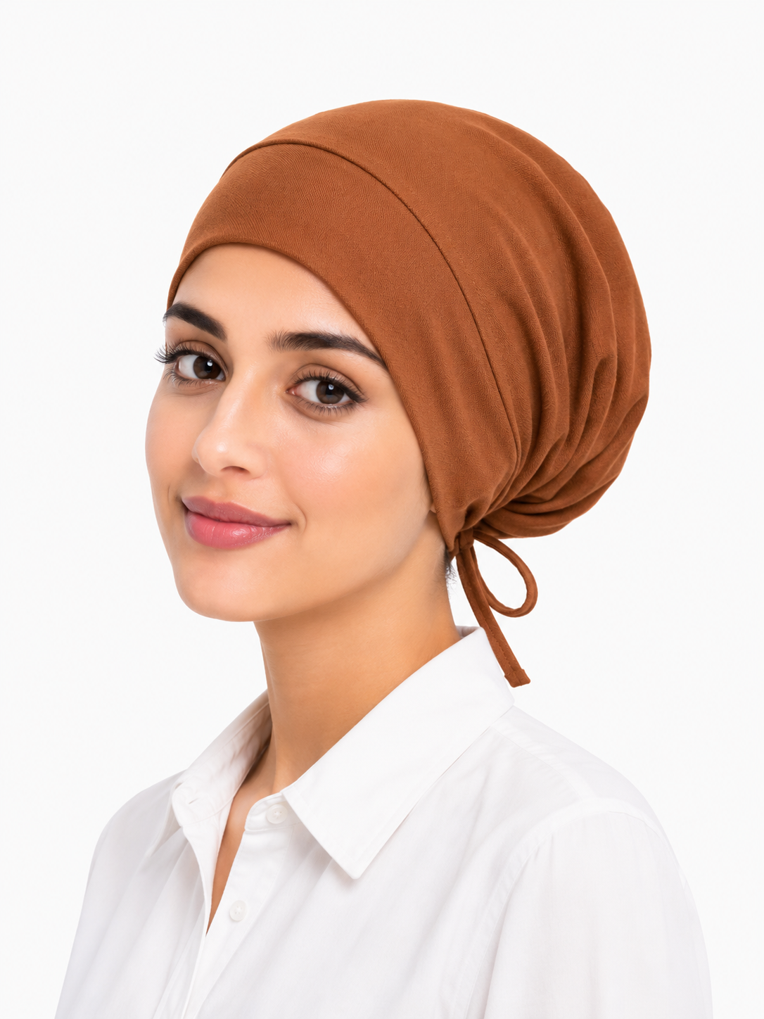 Turban Cap - Caramel Brown