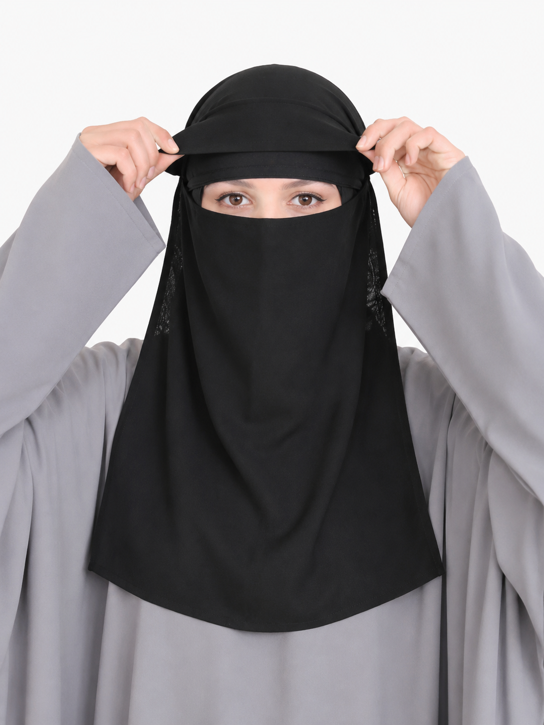 Flap Saudi Niqab - Black