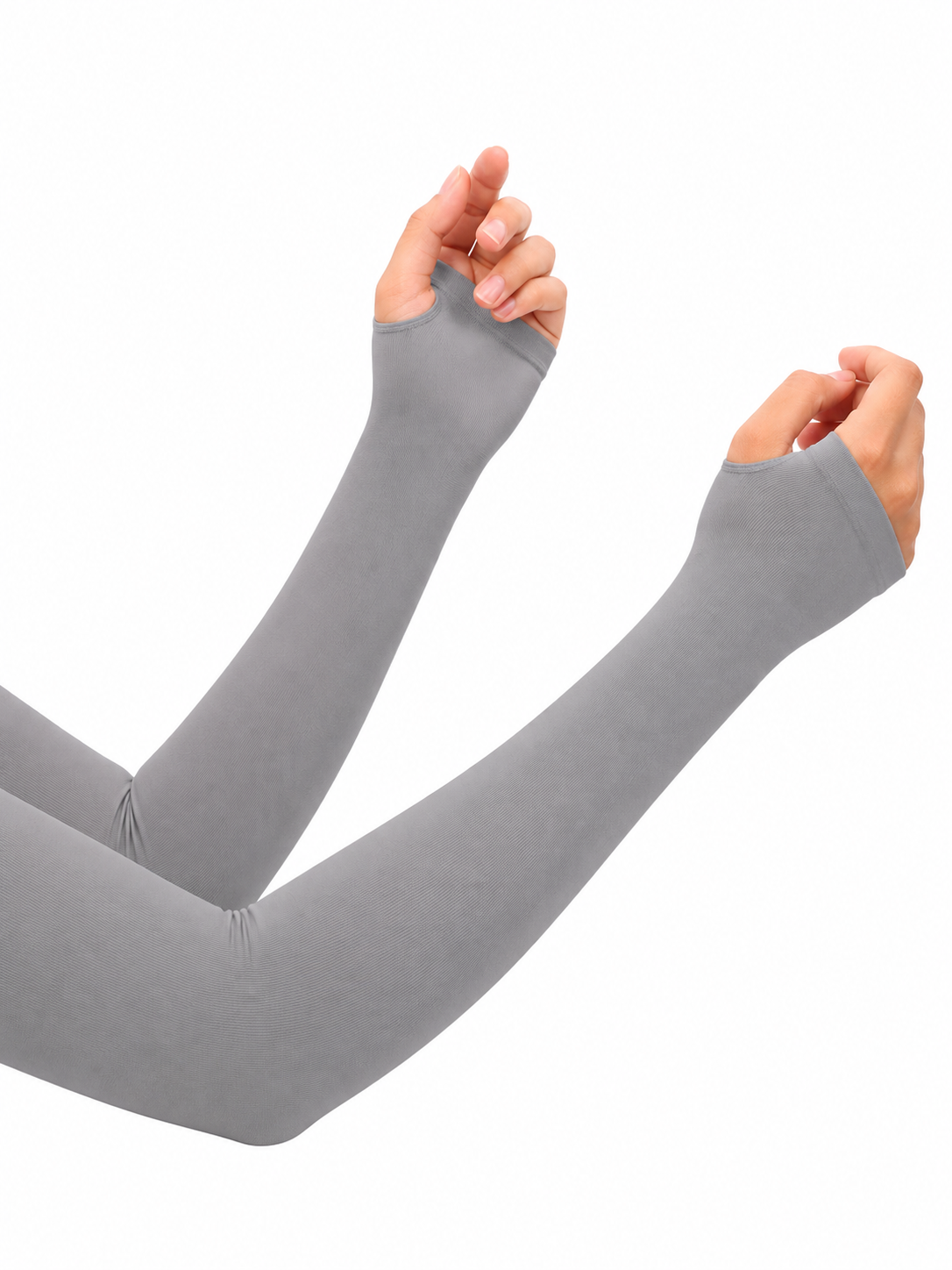 Imported Thumb Hole Sleeves - Grey