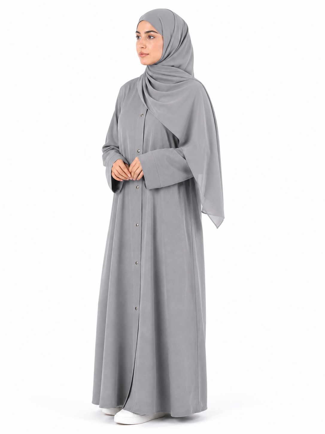 Zoom Nida Abaya - Grey
