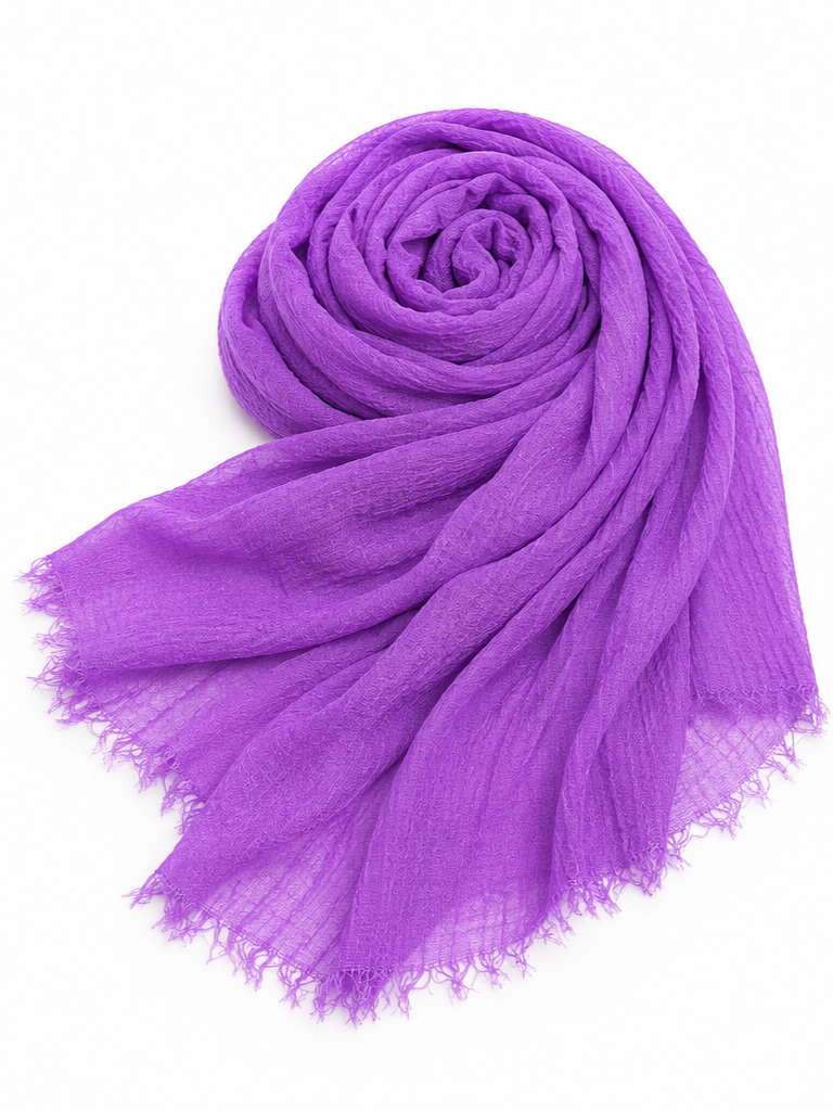 Crimped Hijab - Lavender
