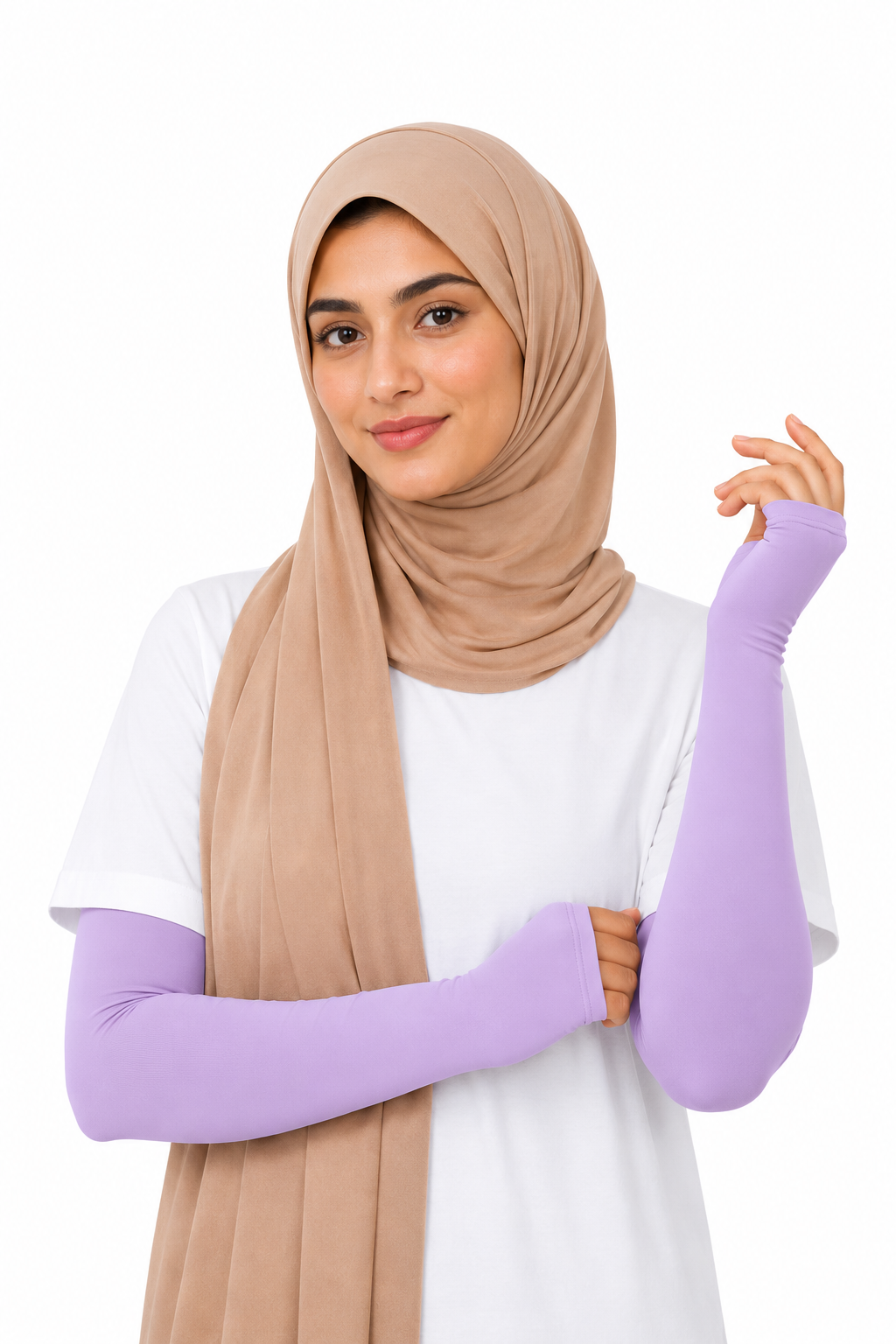 Imported Thumb Hole Sleeves - Lavender