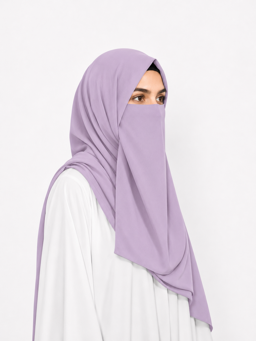 Hijab & Niqab Set - Lilac