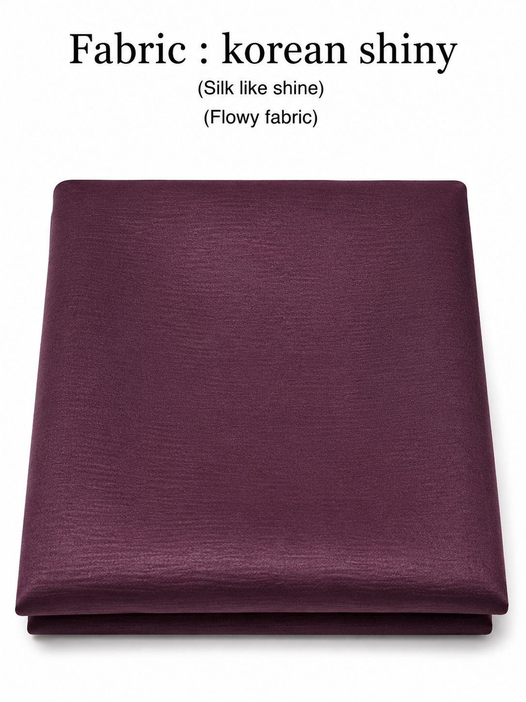 Korean Shiny Nida Abaya - Maroon