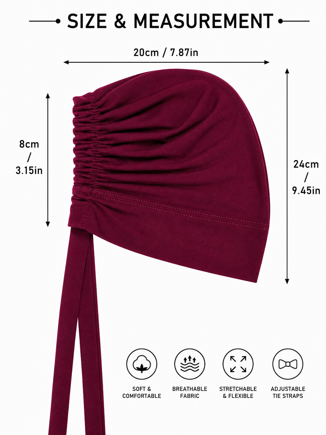 Turban Cap - Maroon