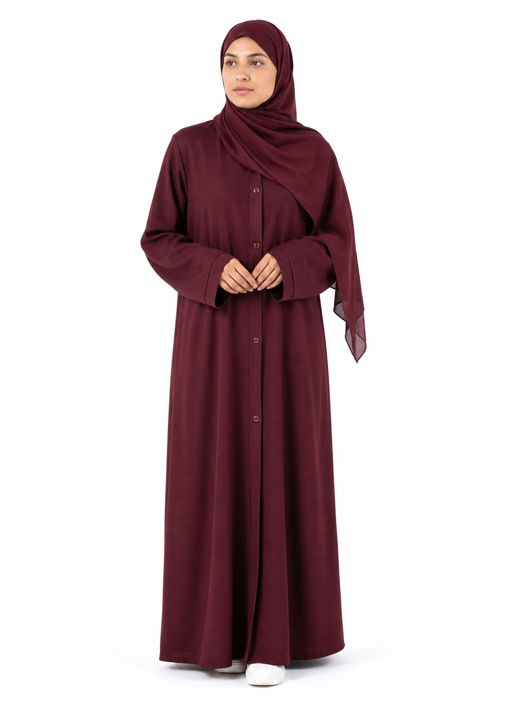 Zoom Nida Abaya - Maroon