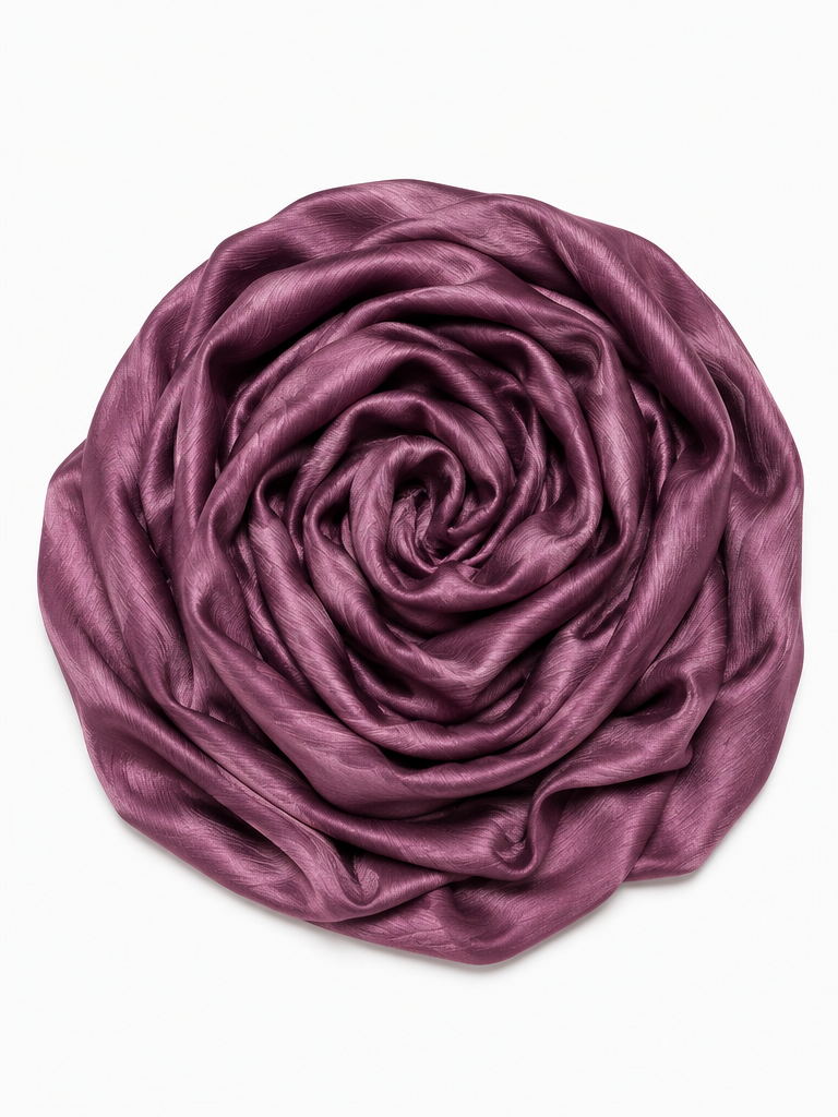 Crinkle Silk Hijab – Mauve