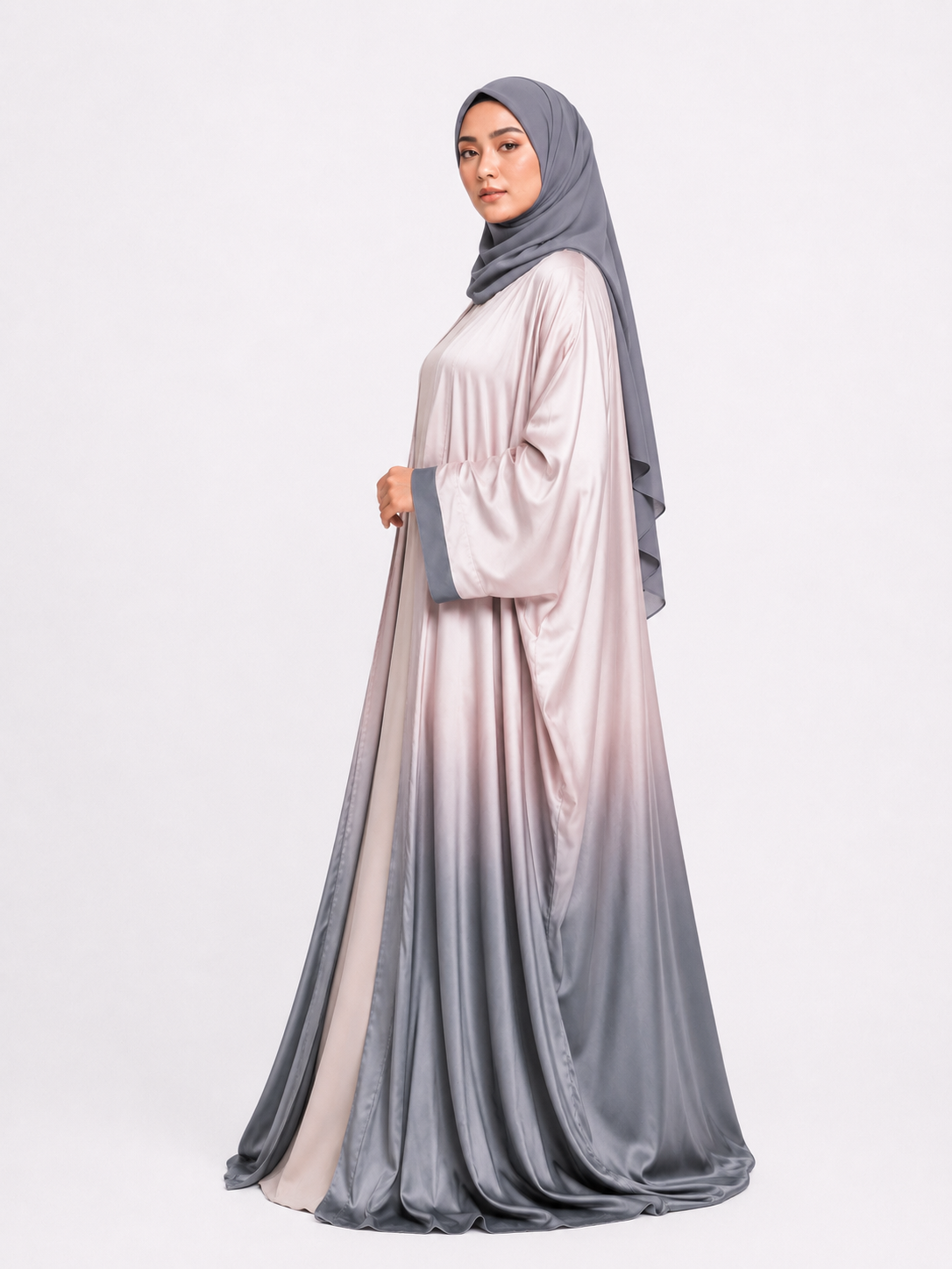 Ombre Baggy Abaya - Moonlit