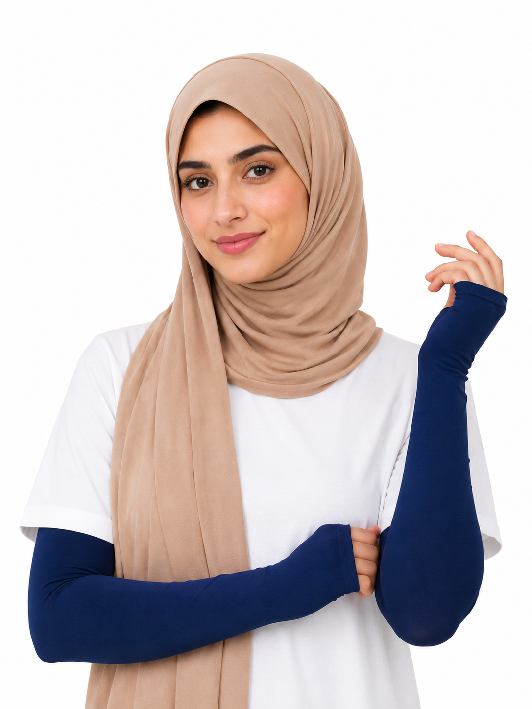 Imported Thumb Hole Sleeves - Navy Blue