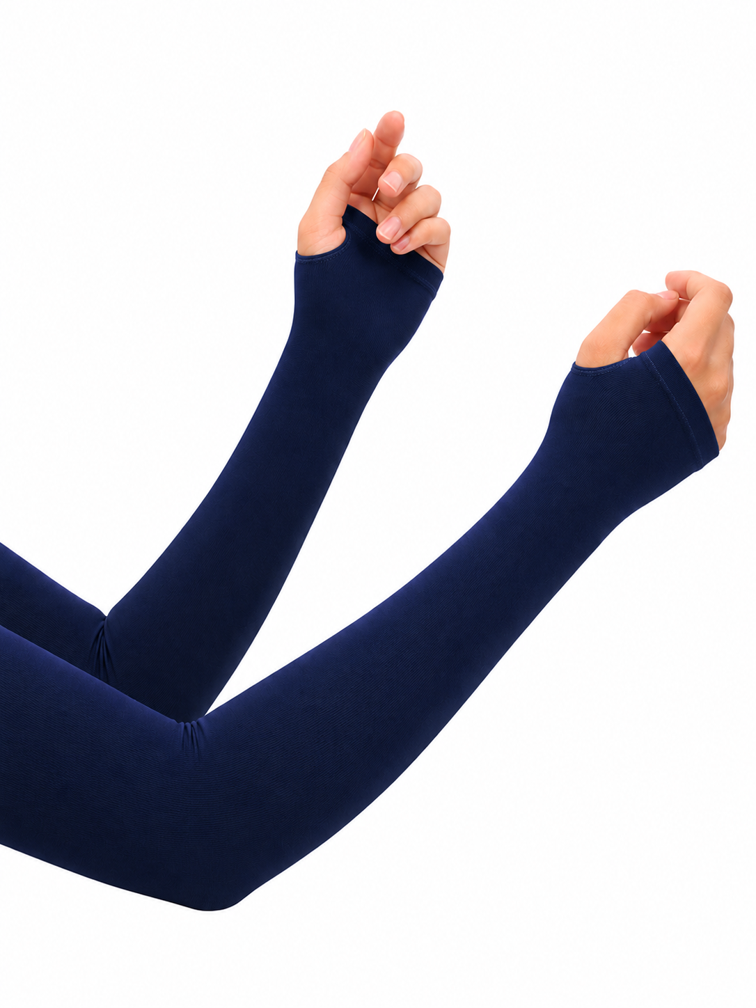 Imported Thumb Hole Sleeves - Navy Blue