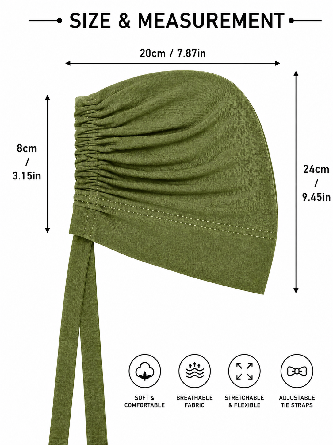 Turban Cap - Olive