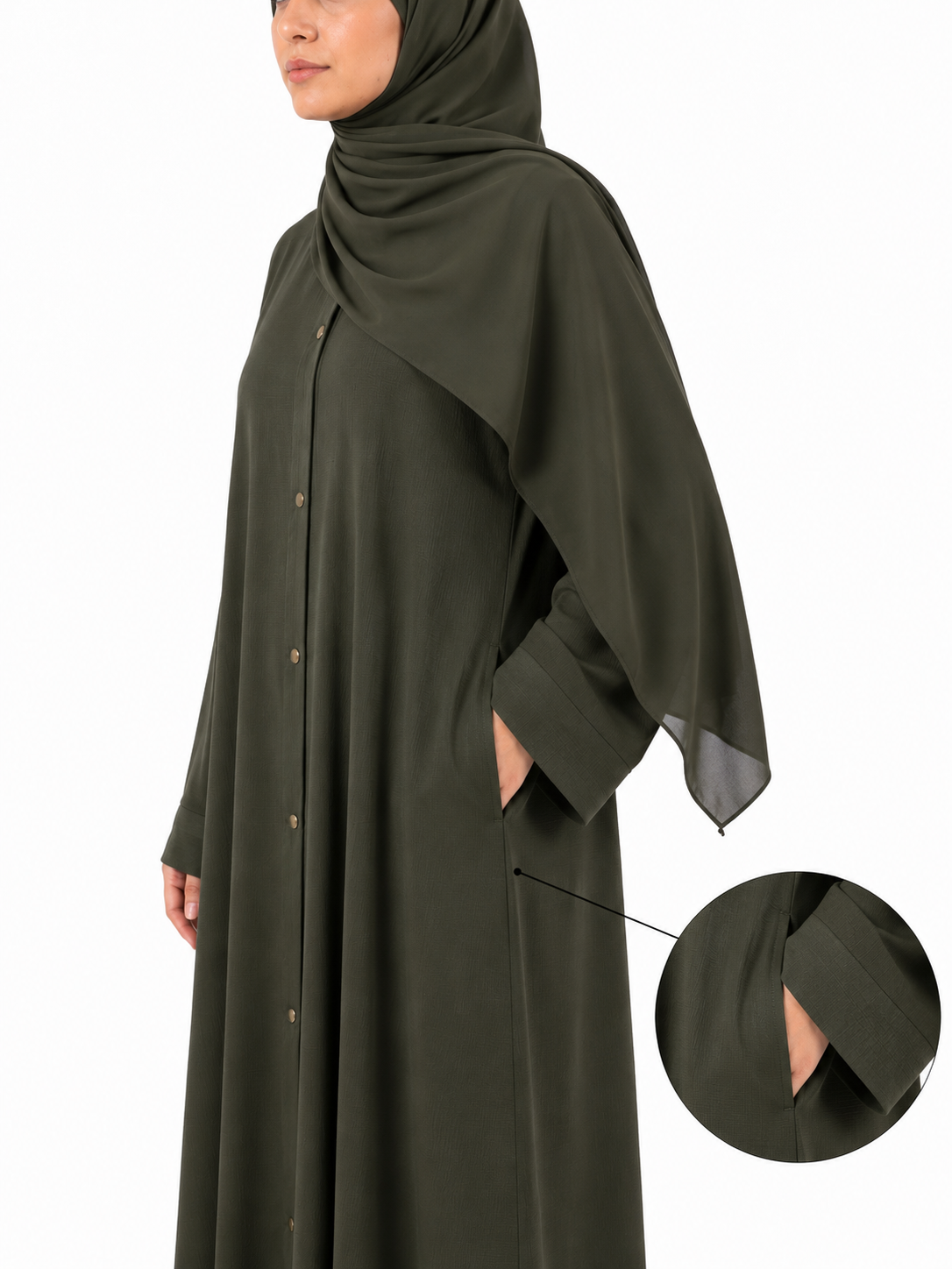 Zoom Nida Abaya - Olive