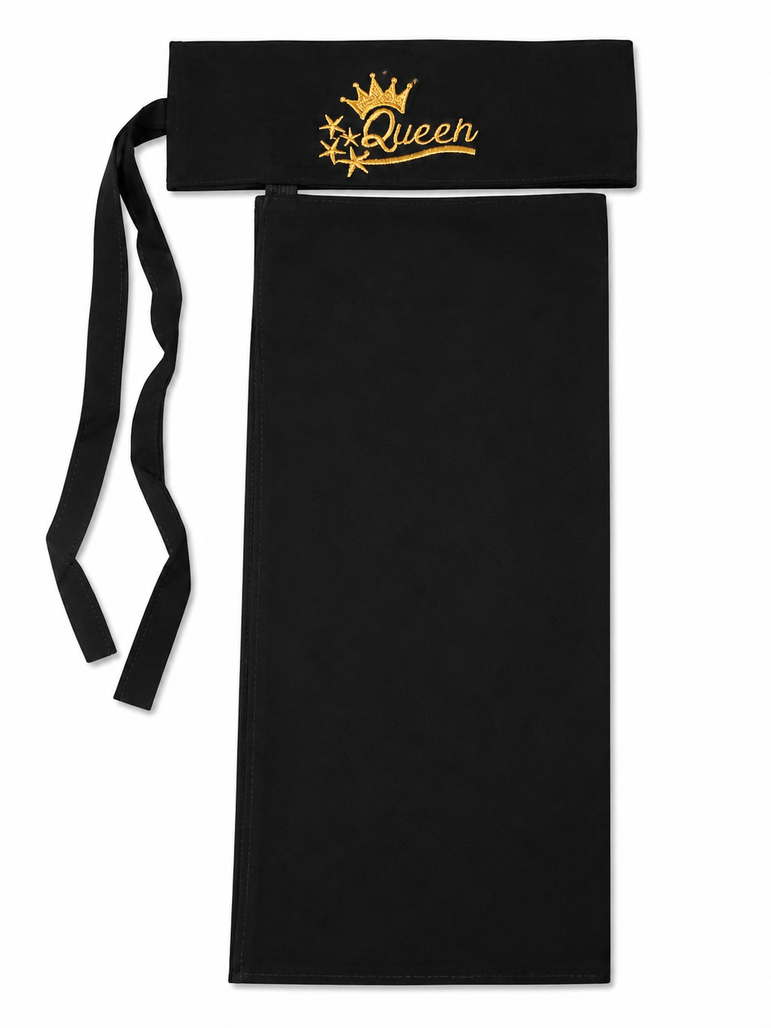 Embroidered Queen Saudi Niqab - Black