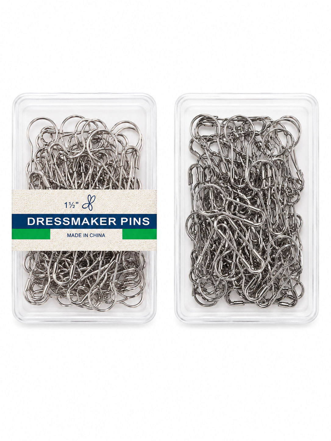 No Snag Pin Box - Silver 100 Pins