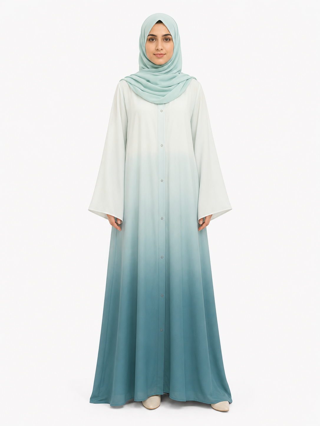 Fusion Abaya - Teal