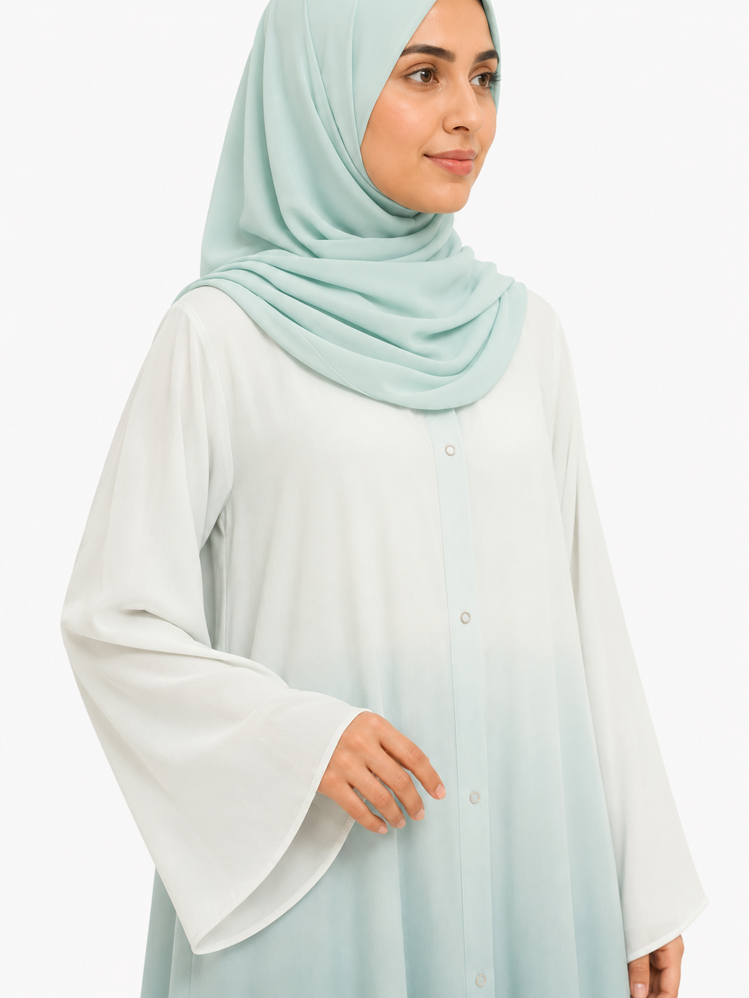 Fusion Abaya - Teal