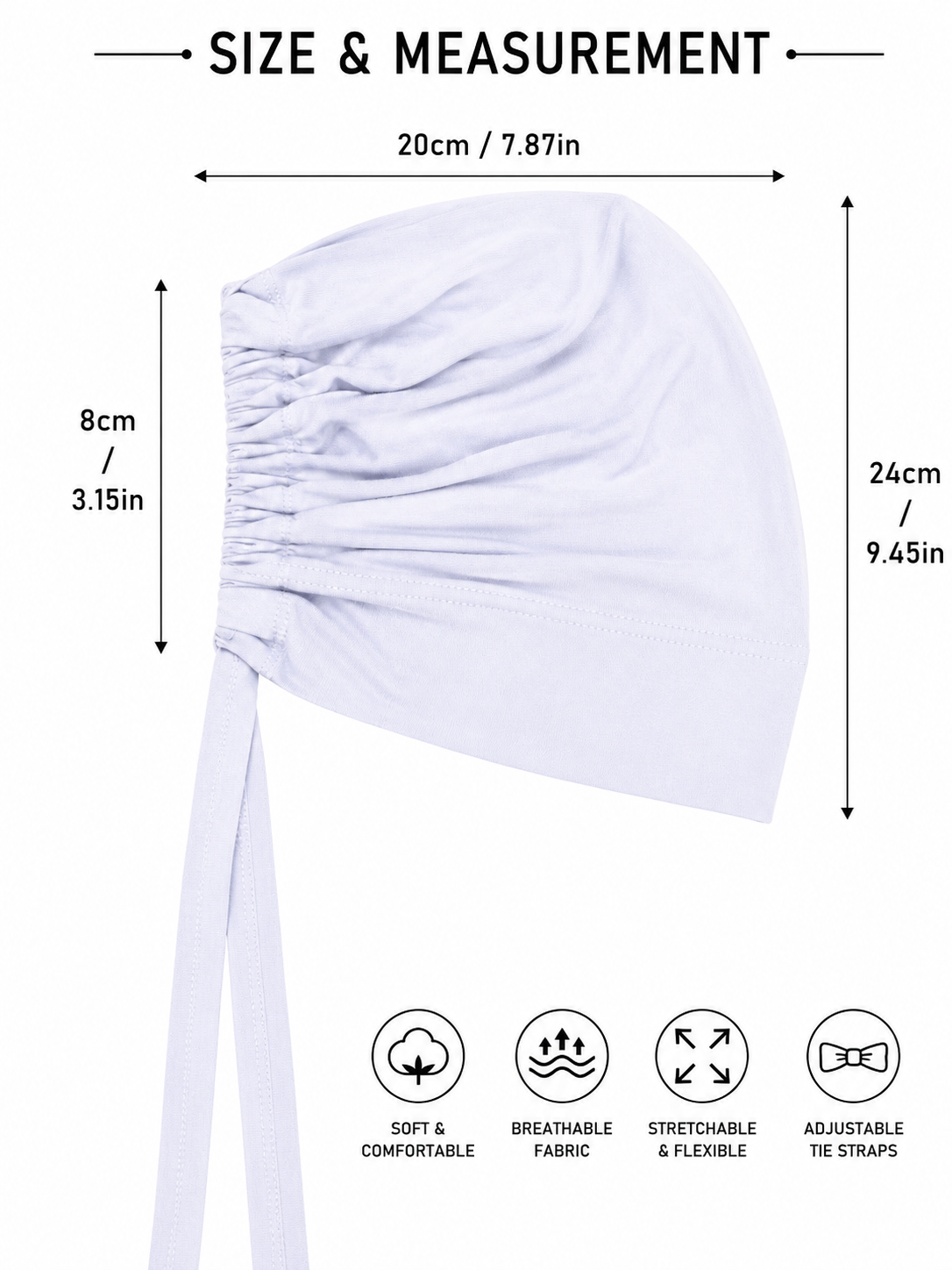 Turban Cap - White